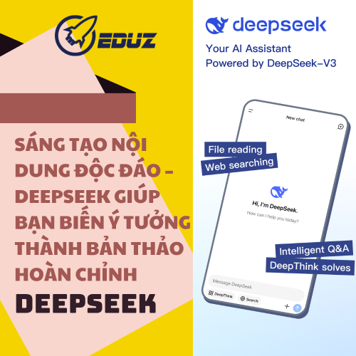 Sáng Tạo Nội Dung Độc Đáo – DeepSeek Giúp Bạn Biến Ý Tưởng Thành Bản Thảo Hoàn Chỉnh