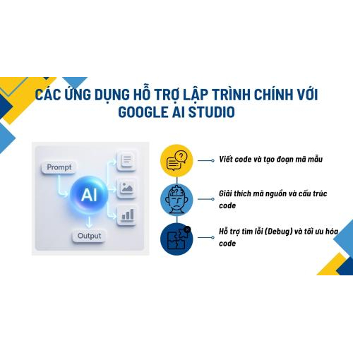Các ứng dụng hỗ trợ lập trình chính với Google AI Studio