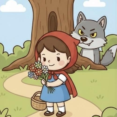 Bạn Khăn Đỏ đã quên mẹ dặn điều gì? Nếu bạn ấy vâng lời mẹ thì chuyện gì ( tốt/ xấu )sẽ xảy ra?