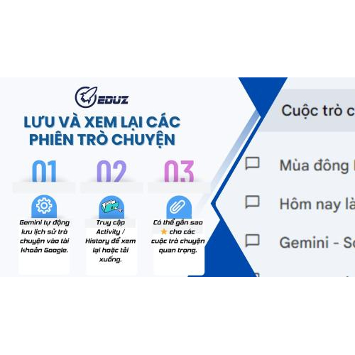 1. Lưu và xem lại các phiên trò chuyện