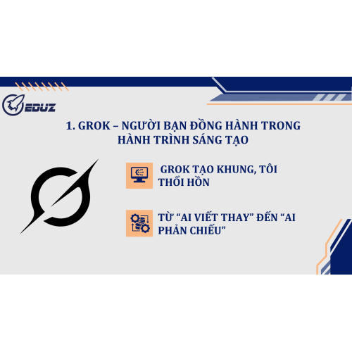 1. Grok – Người bạn đồng hành trong hành trình sáng tạo