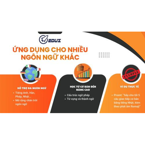 4. Ứng dụng cho nhiều ngôn ngữ khác nhau