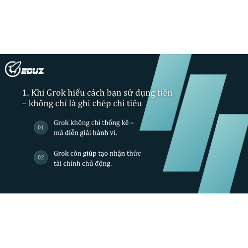 1. Khi Grok hiểu cách bạn sử dụng tiền – không chỉ là ghi chép chi tiêu