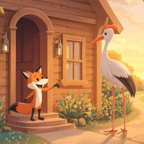 Em nghĩ vì sao Cò lại làm bữa ăn trong chiếc lọ cao cổ khi mời Cáo đến nhà?