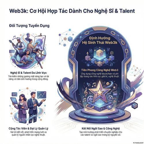 Web3k - Tuyền Dụng CTV/Đại Lý Dành Cho Nghệ Sĩ, Talent