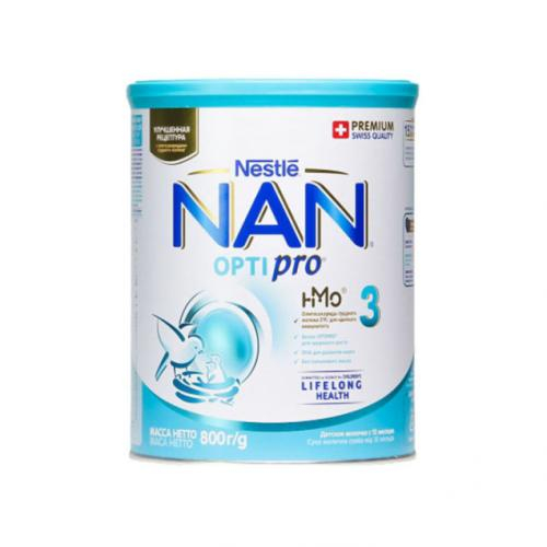 Sữa Nan Nga Optipro Số 3 Lon 800gr (Trên 12 Tháng)