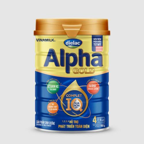 Sữa Bột Dielac Alpha Gold 4 Lon 850gr (2-6 Tuổi)