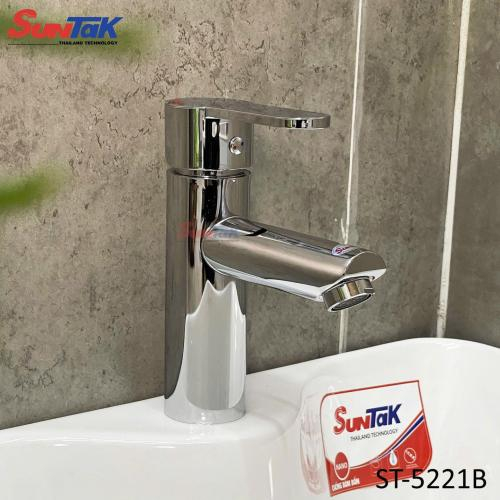 Vòi Lavabo Nóng Lạnh Inox 304 Bóng ST-5221B